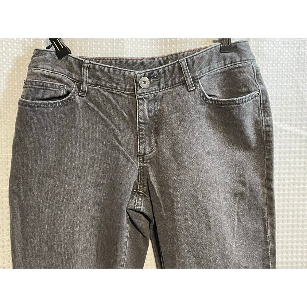 Eddie Bauer jeans womens 8 classic fit bootcut 28 x 30 light black - Picture 2 of 12